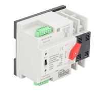 Cocoarm Commutateur de Transfert Automatique à Double Alimentation, Contacts Argentés Ignifuges PC, Commutation Rapide en Millisecondes 2P pour les Applications d'Alimentation de Secours (100A)
