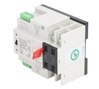 Cocoarm Commutateur de Transfert Automatique à Double Alimentation, PC Ignifuge, Mini Commutateur ATS, AC220 V, Idéal pour les Usines, les Centres Commerciaux et les Crèches (63A)