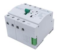 Cocoarm Commutateur de Transfert Automatique Double Puissance, Sélecteur électrique sur Rail DIN 4P 63 A, Contacts Argentés Ignifuges PC, Changement de Source Automatique pour Boîte de Distribution