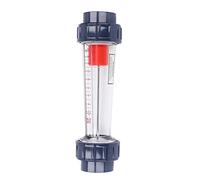 Cocoarm Compteur de Débit d'eau Débitmètre à Tube Débitmètre à Tube Plastique 1,6-16m³/h avec Flotteur ABS pour Industrie Chimique Légère