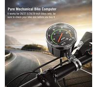 Cocoarm Compteur de Vitesse de Vélo sans Fil, Compteur Kilométrique Mécanique en Aluminium, Chronomètre de Cyclisme Précis pour Vélos de 26 à 29 Pouces (comme montré)