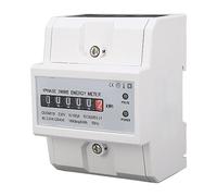 Cocoarm Compteur d'énergie monophasé PC Ignifuge sur Rail Din Compteur de Consommation d'électricité 230VAC 5 100A Affichage Mécanique pour la de Circuit 'appartement 'école de Bureau à Domicile
