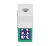 Cocoarm Compteur D'Énergie Numérique, Compteur AC Rail Din Affichage LCD BTN Large Angle de Vue Haute Précision 50-300V 100A Multimètre Testeur avec CT Pas de Vis Pression de Ligne pour