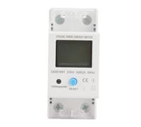 Cocoarm Compteur monophasé Compteur d'énergie sur Rail DIN 230 V 5 80 A Microélectronique DDS1891 Bouton de Réinitialisation Grand écran pour la de la Consommation électrique Intérieure dans les