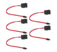 Cocoarm Connecteur de Support de Voiture, 5 Pièces d'extension de Fil Robuste pour Panneau de Boîte à Fusibles de Véhicule, 20 A 16 AWG avec une Longueur de Ligne de 230 Mm, Connecteur de (ACK S