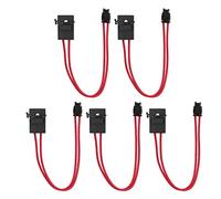 Cocoarm Connecteur de Support de Voiture, 5 Pièces d'extension de Fil Robuste pour Panneau de Boîte à Fusibles de Véhicule, 20 A 16 AWG avec une Longueur de Ligne de 230 Mm, Connecteur de (Angle