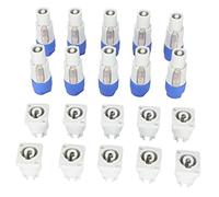 Cocoarm Connecteur Mâle Femelle à 3 Broches, Fiche d'alimentation pour Haut-Parleur Audiophile 20 A, Matériau ABS, pour éclairage de Scène et Faisceau Lumineux