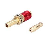 Cocoarm Connecteur Rapide Raccord en Laiton Connecteur de Tuyau M10 pour Torche de Soudage TIG Conception à Barbe Compacte Anti-oxydation Installation Facile pour les Utilisateurs d'équipement de
