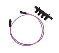 Cocoarm Connecteur T Multiport NMEA 2000, Kit de Connecteur Réseau T ABS 4 Ports, M12 IP67 étanche, Répartiteur de Colonne Vertébrale Marine à 5 Cœurs pour Bateau Yacht Lowrance Simrad