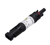 Cocoarm Connecteurs Solaires DC 2 Pièces, 10A 1000VDC, IP67 étanches et Antipoussière avec Protection Anti-Foudre pour Systèmes de Panneaux Solaires