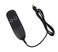 Cocoarm Contrôleur de canapé électrique ABS 2 Boutons Contrôleur de Fauteuil Inclinable combiné Droit 5 Broches 5A Câble à 4 Conducteurs pour Chaises de Massage Cinéma Maison Salon Bureau