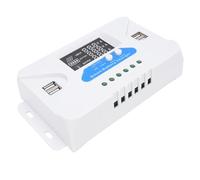 Cocoarm Contrôleur Solaire 60 A Contrôleur de Charge Solaire en PVC avec Affichage Numérique 4 Sorties USB Protection Multiple pour Lampadaire Domestique monté sur Véhicule et Utilisation Agricole