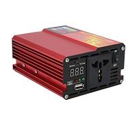 Cocoarm Convertisseur de Puissance en Alliage d'aluminium pour Voiture - 600 W DC 12 V vers AC 220 V avec Indicateur LED - Port USB - Ventilateur de Refroidissement pour Les Voyages en Voiture, Le
