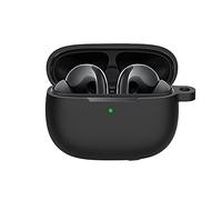 Cocoarm Coque en Silicone pour Xiaomi Mi FlipBuds Pro, Anti-Chute | Matériau en silicone souple, mousqueton en métal inclus, découpe pour le chargement, accessoire de voyage, clip pour sac à