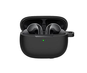 Cocoarm Coque en Silicone pour Xiaomi Mi FlipBuds Pro, Anti-Chute | Matériau en silicone souple, mousqueton en métal inclus, découpe pour le chargement, accessoire de voyage, clip pour sac à