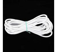 Cocoarm Corde élastique Ronde en Fibre de Polypropylène Blanche 7 Mm X 10 M pour la Couture, les Travaux Manuels et les Projets de Corde à Sauter avec une Forte élasticité, une Facile et une Longue