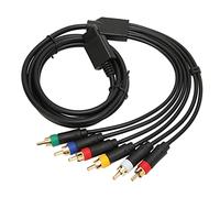 Cocoarm Cordon de Câble Composite RGB RVB, Câble Vidéo RVB Câble RGBS AV Haute flexibilité Tactile Soft avec 4 Têtes BNC pour N64 SFC