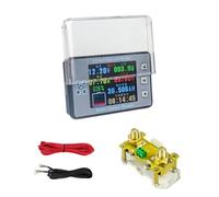 Cocoarm Coulomètre Coulomètre à écran LCD 2,4 Pouces Affichage Couleur Tension Compteur de capacité de Courant 8 à 100 V Fonction de Mémoire de Courant Bidirectionnelle pour la de la Batterie de (#5)