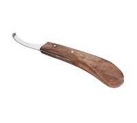Cocoarm Couteau à Sabot de Cheval Tondeuse à Sabot en Acier au Carbone Fin Lame Incurvée de 8,6 Pouces Manche Ergonomique en Bois Outil à Main Gauche pour Maréchaux-ferrants Petits et Chevaux