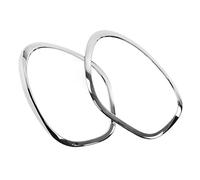 Cocoarm Couvercle de Cadre de Phare Avant, Matériau ABS, Design élégant, Remplacement Parfait pour R60 2010-2016 (Argent électrolytique)