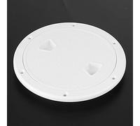 Cocoarm Couvercle de Trappe de Pont en ABS Marin, Couvercle Rond étanche avec Joint Torique, 4 Pouces 6 Pouces 8 pour Accès au Bateau de Yacht RV (6 (ID 153 mm, épaisseur 5 mm))