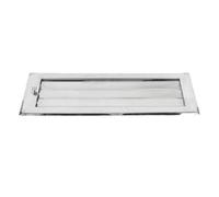 Cocoarm Couvercle de Ventilation à Perspectives à Persiennes, Miroir en Acier Inoxydable évent à Air Poli pour Bateau de Yacht RV, Ventilation Efficace. 316 en Acier Inoxydable, 23,62x7,87 Pouces,