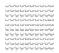 Cocoarm Couvertures de Barbe Gratuites en Latex, 100pcs Gardiens de Barbe en Nylon Réparties pour les Pratiques de Travail Propres en Laboratoire et établissements de santé (WHITE)