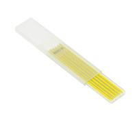 Cocoarm Crayon de Menuisier Recharge 24Pcs 2.8mm Mine Graphite Crayon de Travail du Bois Remplacement de Crayon de Construction avec Boîte de Rangement pour Dessin Écriture Marquage (YELLOW)