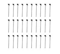 Cocoarm Crochets de Panneau 20 Pièces, Crochets pour Panneau rainuré en Fer Noir avec Design Antirouille épaissi, pour Panneaux Muraux, Présentoir de Vente au Détail, Garage, Expo