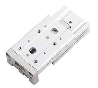 Cocoarm Cylindre à Air Pneumatique MXS12 Cylindre de Rail de Guidage en Acier 12 X 2 Mm de Table Coulissante à Double Effet avec Guide à Rouleaux Transversaux pour l'automatisation de l'assemblage