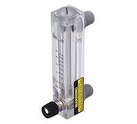 Cocoarm Débitmètre de Liquide Type Panneau Acrylique Débitmètre de Fluide 0,5 à 5 GPM Échelle Claire Réglable Précision de 4 pour Cent pour le Contrôle du Débit d'eau de l' Industrielle