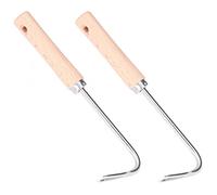 Cocoarm Désherbeur de Jardin Désherbeur Manuel en Acier Inoxydable et Extracteur de Racines de Hêtre 10,4 X 3,5 Pouces Outil de Creusement Léger et Ergonomique pour Le Désherbage, la Transplantation