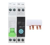 Cocoarm Disjoncteur Intelligent WiFi, Disjoncteur de Contrôle PA66 APP 1P 10A 16A 25A 32A, Modes de Boucle de Compte à Rebours, pour le Contrôle Intelligent Domestique (1P-16A avec fonction de mesure)