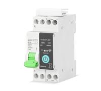 Cocoarm Disjoncteur Intelligent WiFi, Disjoncteur de Contrôle PA66 APP 1P 10A 16A 25A 32A, Modes de Boucle de Compte à Rebours, pour le Contrôle Intelligent Domestique (1P-10A avec fonction de mesure)