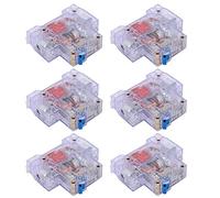 Cocoarm Disjoncteur Miniature DZ47 63 1P Disjoncteur Transparent 6 à 63A 230 400 V 6KA Coque en Plastique Thermodurcissable Extinction d'arc Rapide pour Distribution Secondaire