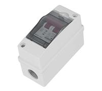 Cocoarm Disjoncteur Miniature PA66 2P DC 1000 V 10 A IP65 avec Couvercle Transparent, Conception Modulaire pour Système Solaire Photovoltaïque RV Hors Réseau et Utilisation Connectée au Réseau