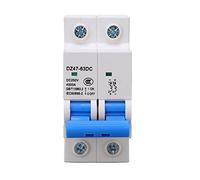 Cocoarm Disjoncteur Photovoltaïque DC Boîtier PP Disjoncteur PV DC 2P DC250V 4KA Conception Modulaire Ignifuge pour Systèmes Solaires Maisons Bureaux Usines (6A)