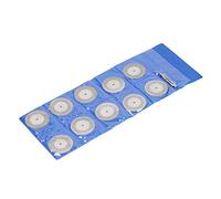 Cocoarm Disque de Coupe Diamant, Jeu de Meules de Coupe en Diamant Synthétique 10 Pièces avec Tige pour Outils Rotatifs, Disque de Meulage Rond Fin pour Couper, Meuler, Poncer le Bois, la Pierre