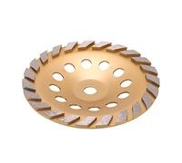 Cocoarm Disque de Meulage diamanté Meule Diamantée Dorée 22 Mm ID Rangée avec Rondelle pour Polir le Ciment Granit Marbre Coupe Lisse Résistance à la Rouille pour le Travail de la Pierre (230mm)