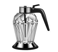 Cocoarm Distributeur de Miel en Verre Transparent Diamond Avec Support, pour Sirop, 200 ml
