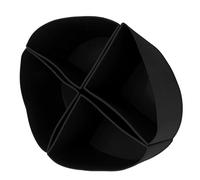 Cocoarm Doublure de Séparation pour Mijoteuse, Doublure en Silicone Réutilisable pour Mijoteuse pour Casserole de 6 Litres, Conception 4 en 1 étanche, Cuisinez 2 Repas à la Fois, Passe au (BLACK)