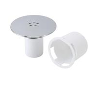 Cocoarm Drain de Sol de Douche, Couvercle de Drain de Douche en Plastique chromé Poli 4,53 Pouces avec Nettoyant pour Cheveux, Vidange Rapide pour Receveurs de de Salle de Bain avec Trou de Vidange