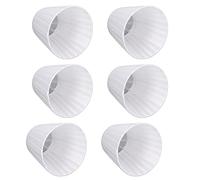 Cocoarm Droplight Lustre Abat-Jour Tissu Abat-Jour Fer et Tissu 6 Pièces Ensemble E14 Clip On pour Chambre Hall Étude Hôtel Lampadaire Lampe de Table Applique Murale