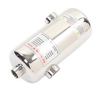 Cocoarm Échangeur de Chaleur de Piscine Échangeur de Chaleur de Piscine en Acier Inoxydable 40KW 230F Limiteur de Débit intégré Support de Support Compact pour Spa Chauffage Solaire de Spa