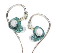Cocoarm Écouteur de Retour de Scène Intra-auriculaire, unité Dynamique à | Double pilote magnétique de 10 mm, câble détachable de 0,75 mm, ajustement ergonomique du crochet d\'oreille, performance