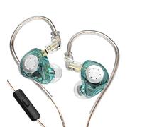 Cocoarm Écouteur de Retour de Scène Intra-auriculaire, unité Dynamique à | Double pilote magnétique de 10 mm, câble détachable de 0,75 mm, ajustement ergonomique du crochet d\'oreille, performance