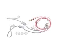 Cocoarm Écouteurs à Tube d'air, écouteurs Ergonomiques en Silicone, Son Stéréo Net, Filaires sans Rayonnement pour Téléphones et Ordinateurs Portables (Pink)