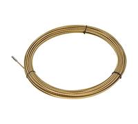 Cocoarm Enfile-Fil Outil d'enfilage de Câble en Fibre de Verre 20 M 4 Mm avec Tête Plate à Ressort Tension Résiliente Flexible pour Conduit Mural Tuyau de Sol Routage de Fil électrique