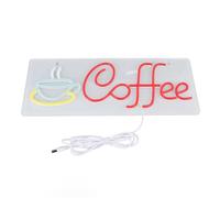 Cocoarm Enseigne au Néon LED pour café, luminosité Réglable, Décor de café Accrocheur pour et Usage Domestique