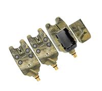 Cocoarm Ensemble d'alarmes de Touche de Pêche avec Indicateur LED, Version étanche, tonalité et sensibilité Réglables, Idéal pour la Pêche de Jour et de Nuit (#4)